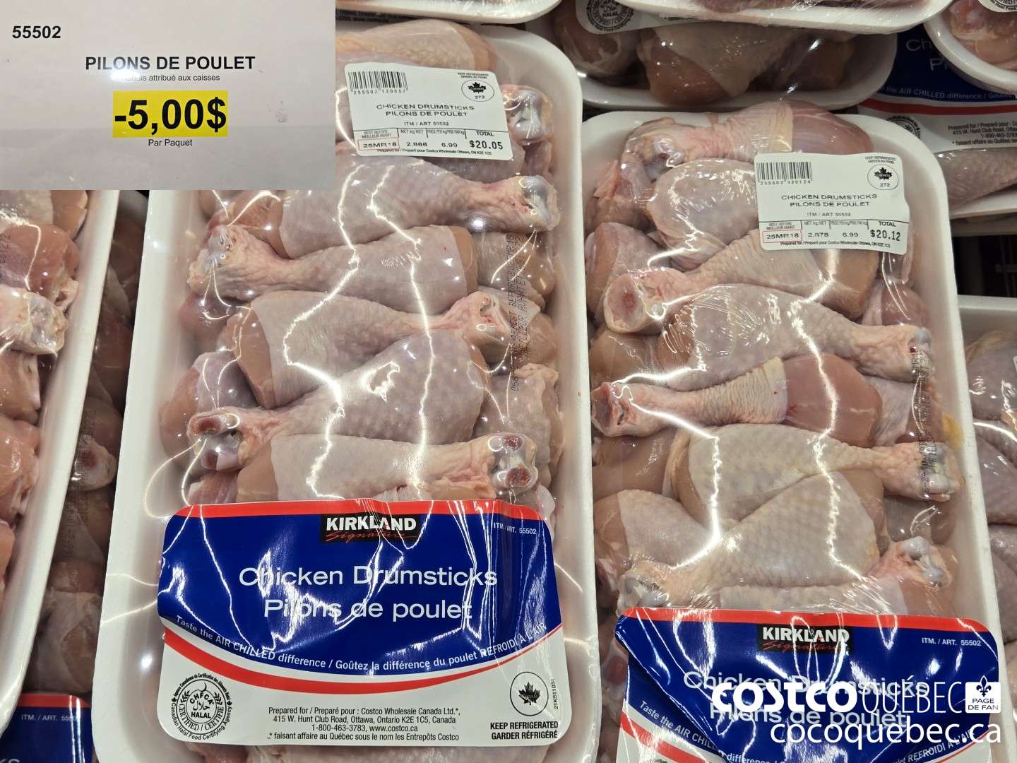 99502 PILONS DE POULET Par Paquet  ($5.00 INSTANT SAVINGS)