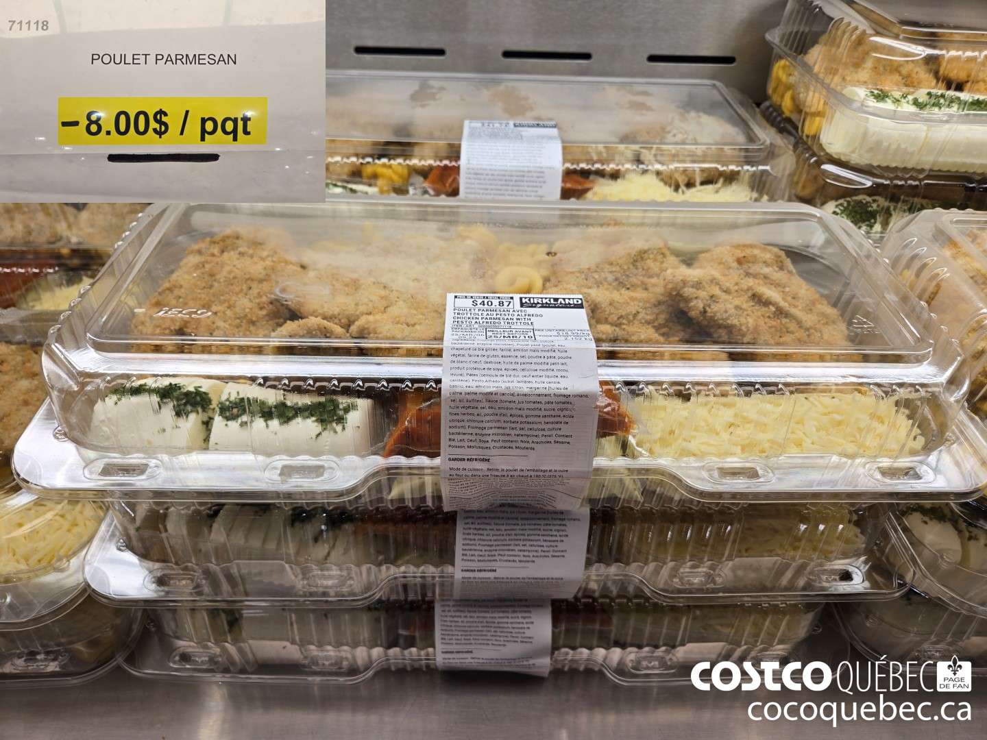 71118 POULET PARMESAN / pqt  ($8.00 INSTANT SAVINGS)