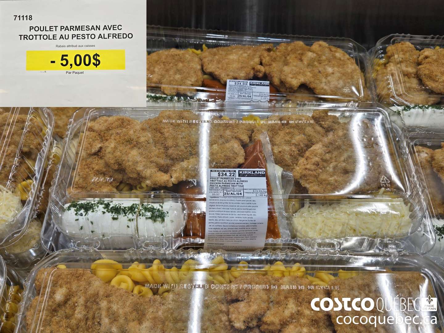 71118 POULET PARMESAN / pqt  ($5.00 INSTANT SAVINGS)