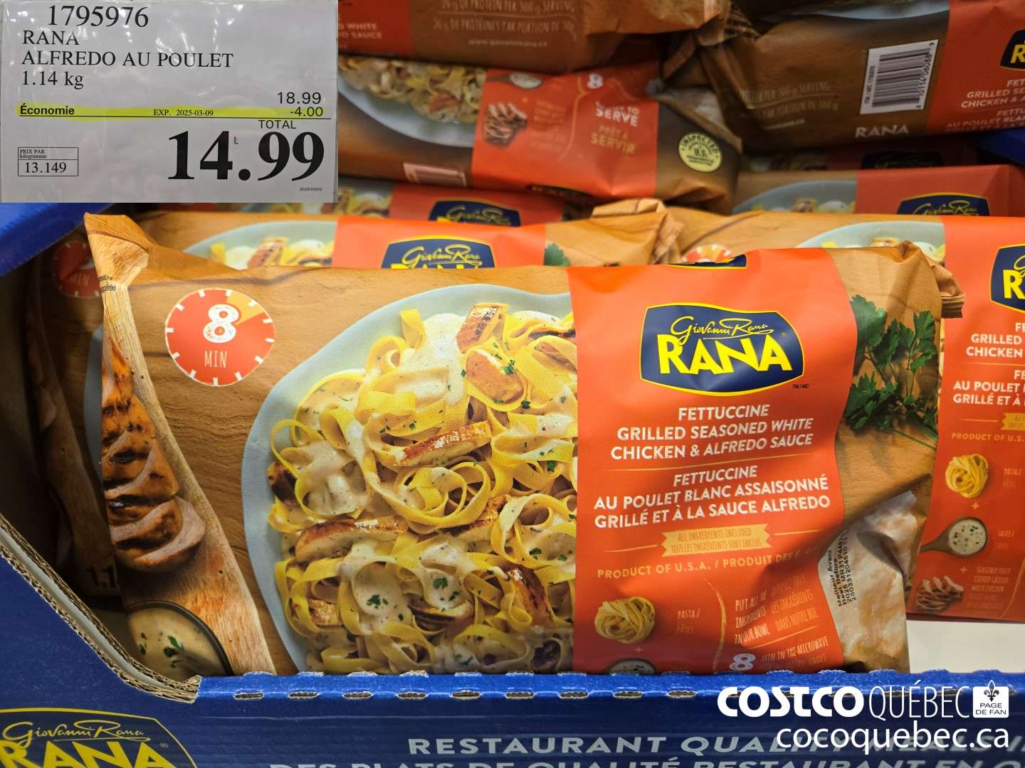 1795976 RANA ALFREDO AU POULET 1.14 kg ($4.00 INSTANT SAVINGS EXPIRES ON 2025-03-09) $14.99