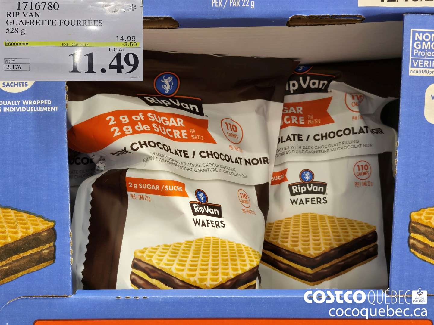 1716780 RIP VAN GUAFRET ITE FOURRES 528 g  ($3.50 INSTANT SAVINGS EXPIRES ON 2025-03-17) $11.49