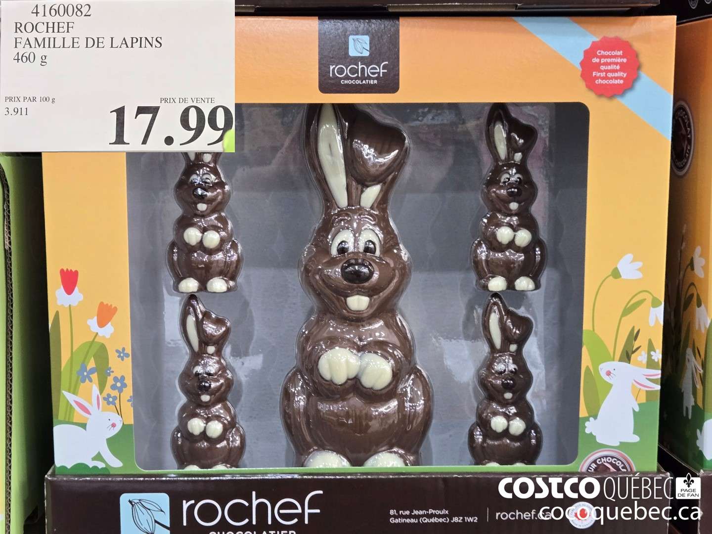 4160082 ROCHEF FAMILLE DE LAPINS 460 g  $17.99