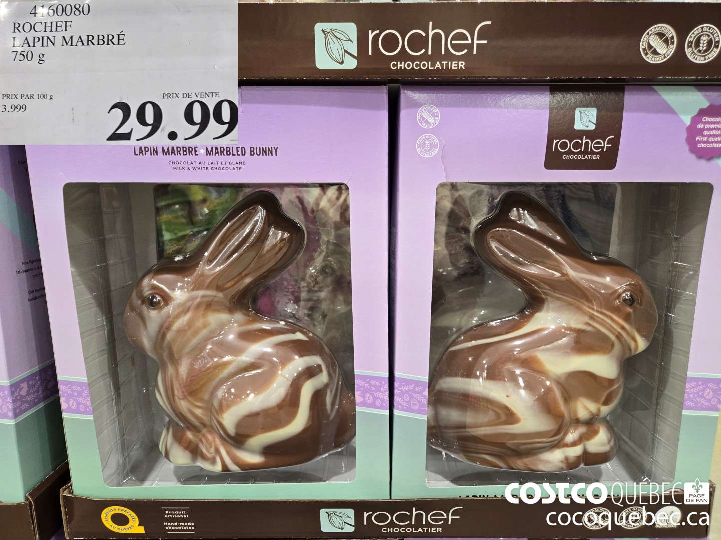 4160080 ROCHEF LAPIN MARBRE 750 g  $29.99