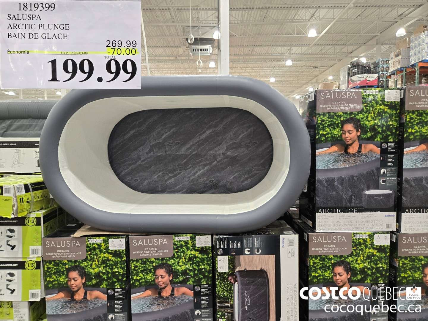 1819399 SALUSPA ARCTIC PLUNGE BAIN DE GLACE  ($70.00 INSTANT SAVINGS EXPIRES ON 2025-03-09) $199.99