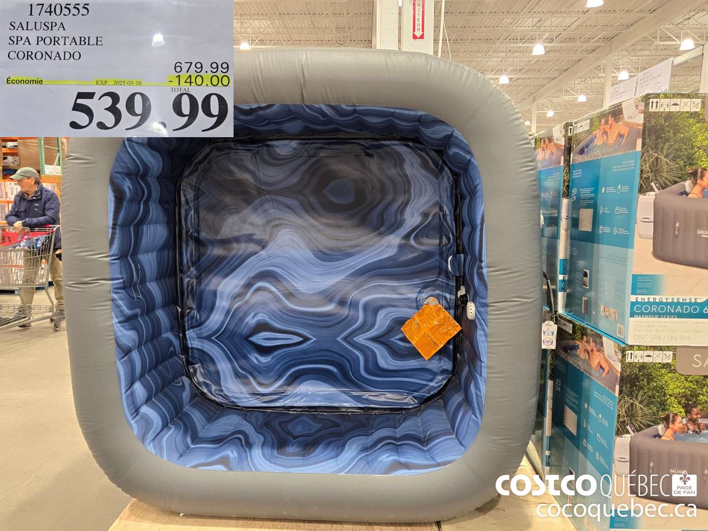 1740555 SALUSPA SPA PORTABLE CORONADO  ($140.00 INSTANT SAVINGS EXPIRES ON 2025-03-16) $539.99