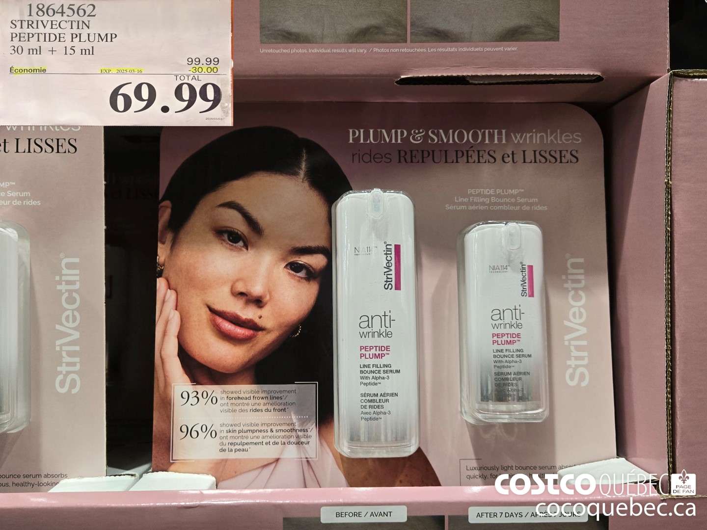 1864562 STRIVECTIN PEPTIDE PLUMP 30 ml + 15 ml  ($30.00 INSTANT SAVINGS EXPIRES ON 2025-03-16) $69.99