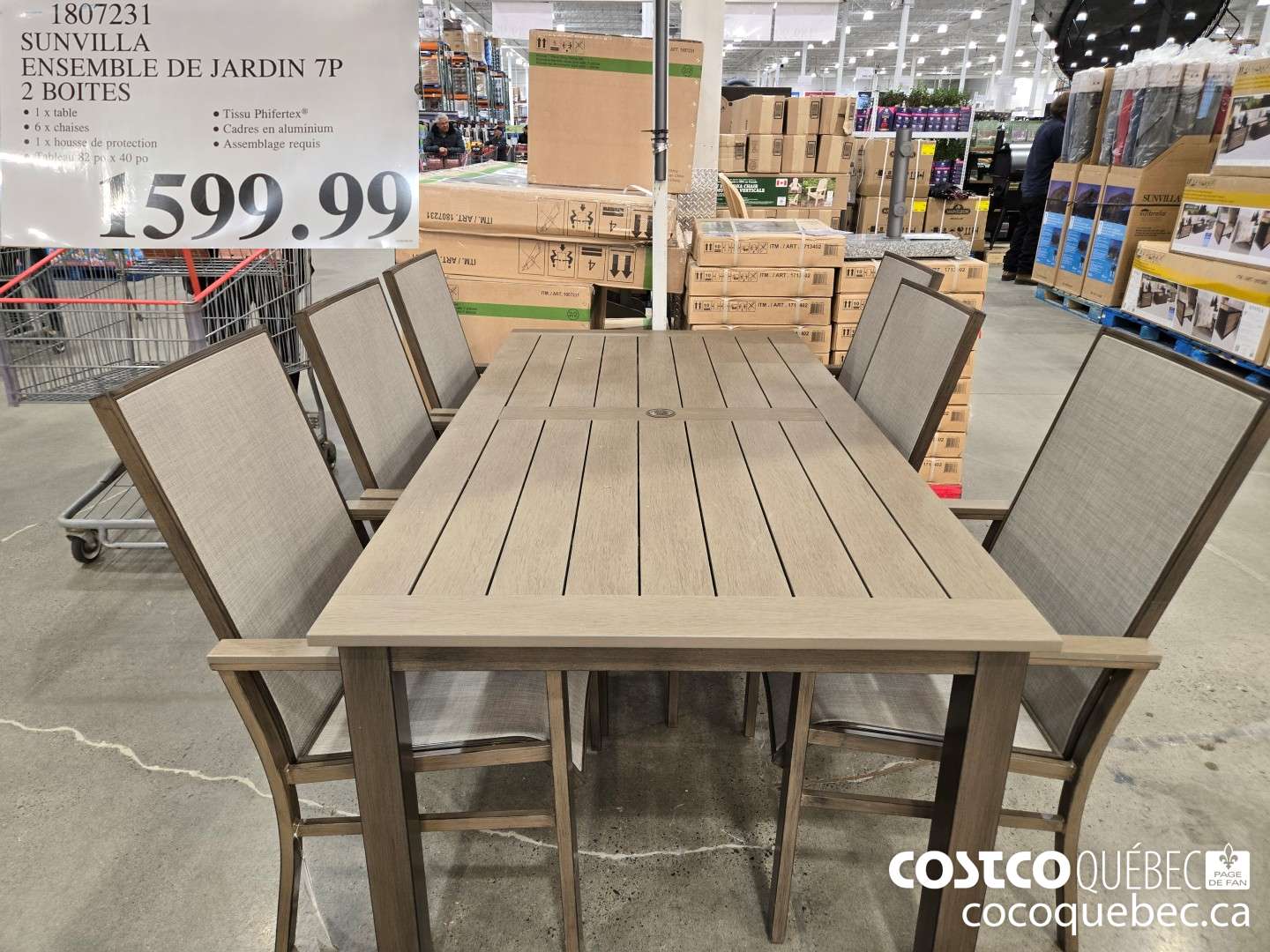 1807231 SUNVILLA ENSEMBLE DE JARDIN 7P  $1599.99