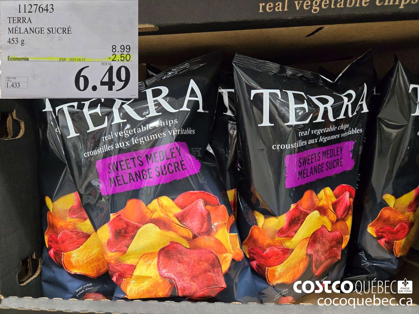 1127643 TERRA MELANGE SUCRE  ($2.50 INSTANT SAVINGS EXPIRES ON 2025-04-13) $6.49