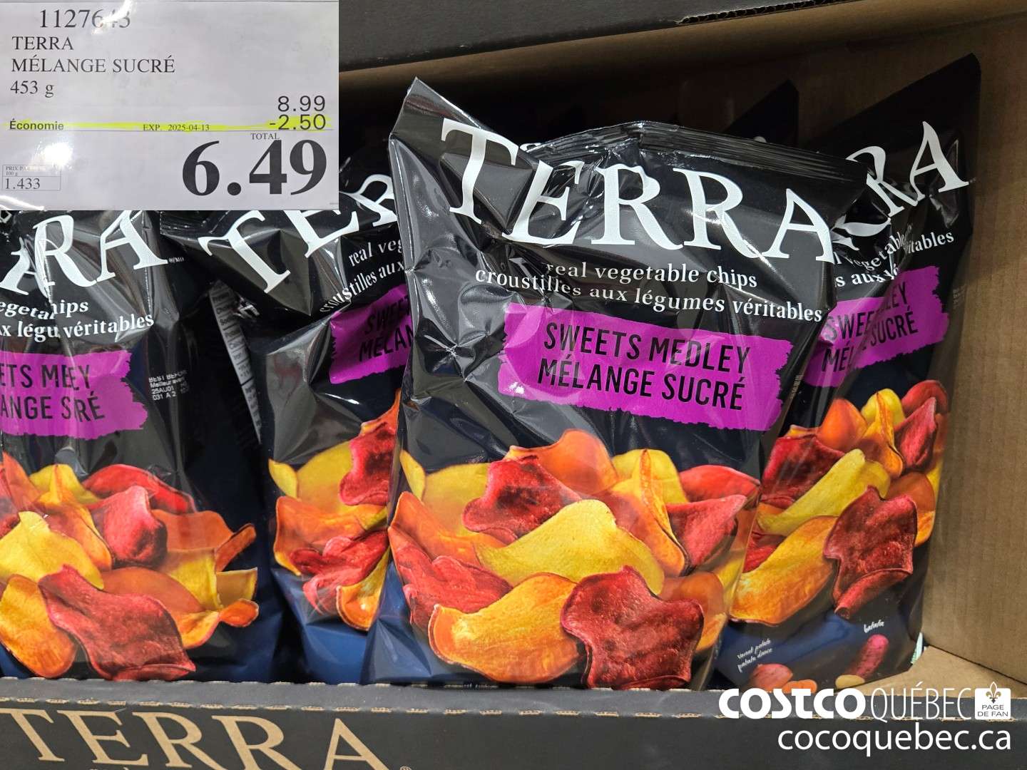 1127643 TERRA MELANGE SUCRE  ($2.50 INSTANT SAVINGS EXPIRES ON 2025-04-13) $6.49