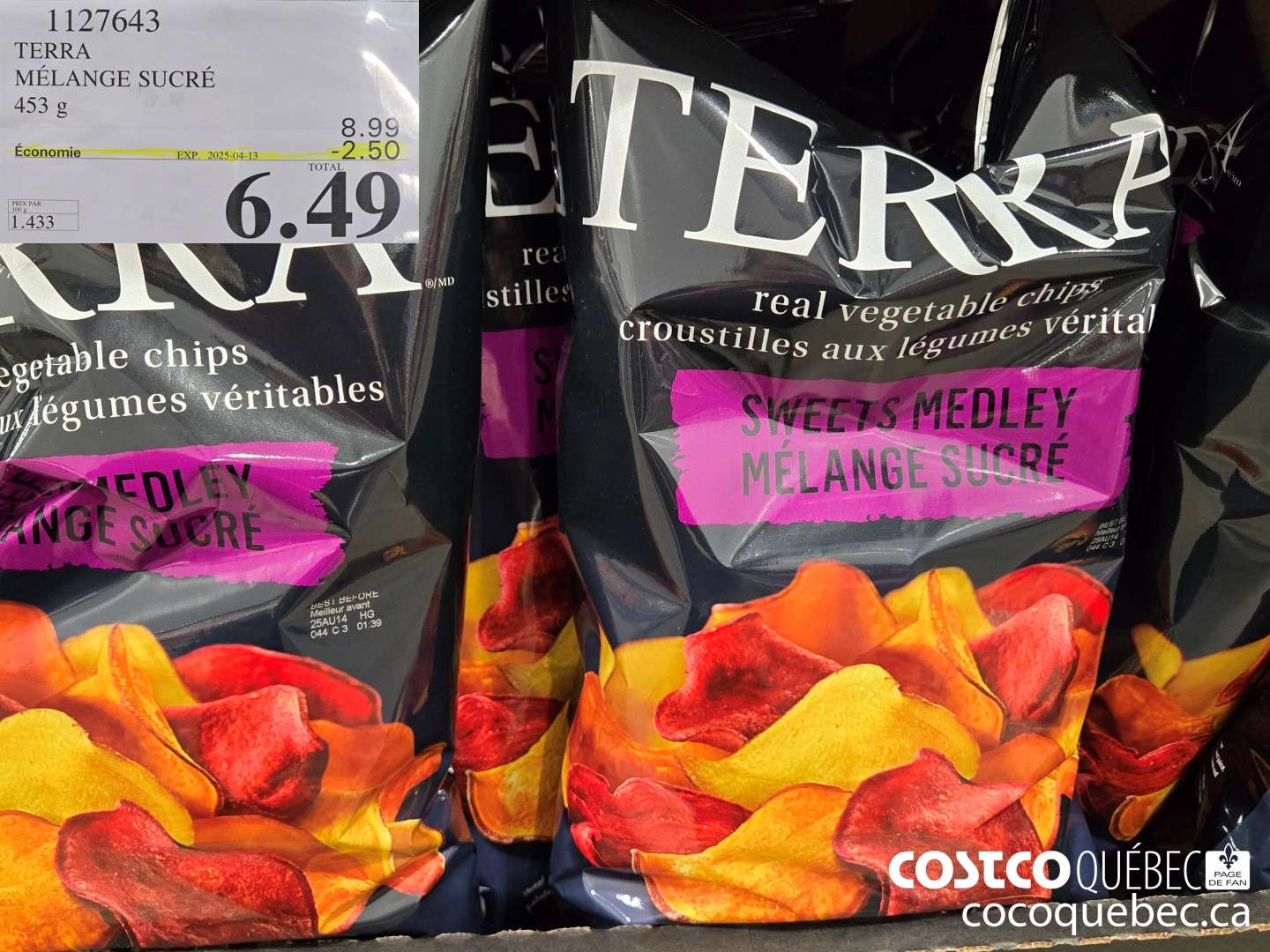 1127643 TERRA MELANGE SUCRE  ($2.50 INSTANT SAVINGS EXPIRES ON 2025-04-13) $6.49