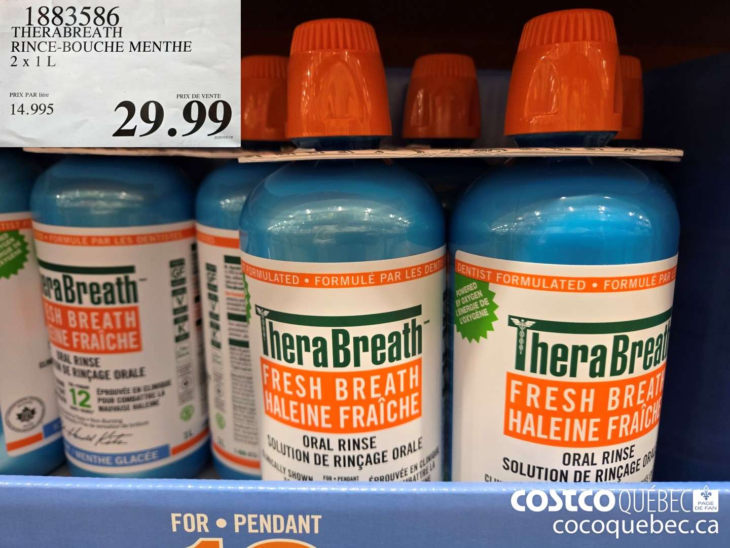 1883586 THERABREATH RINCE-BOUCHE MENTHE  $29.99