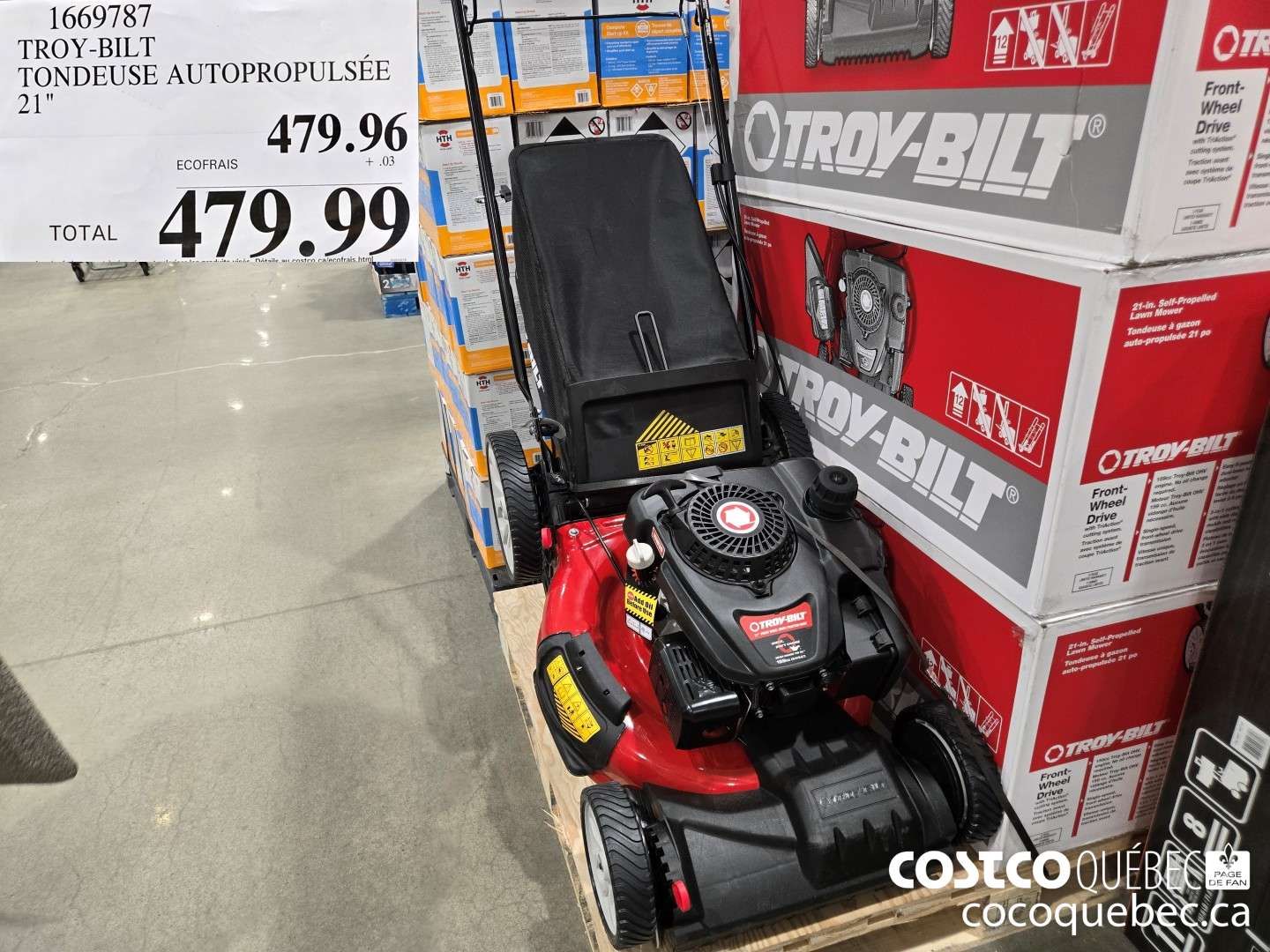 1669787 TROY-BILT TONDEUSE AUTOPROPULSEE  $479.99