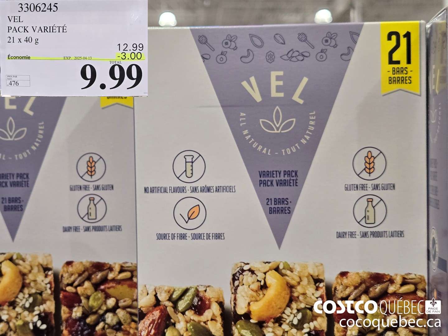 3306245 VEL PACK VARIETE 21x 40G  ($3.00 INSTANT SAVINGS EXPIRES ON 2025-04-13) $9.99