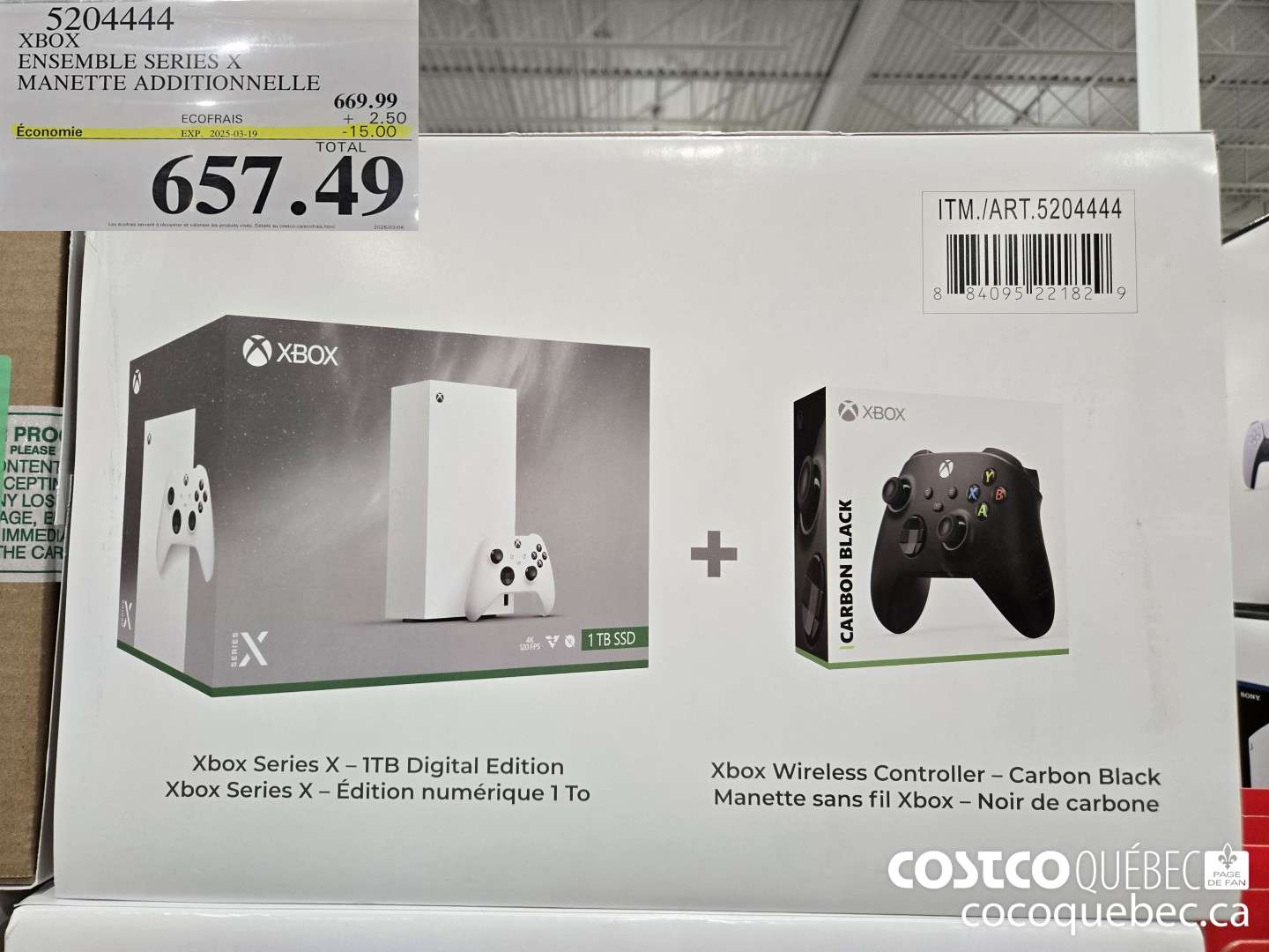 5204444 XBOX ENSEMBLE SERIES xX MANETTE ADDITIONNELLE  ($15.00 INSTANT SAVINGS EXPIRES ON 2025-03-19) $657.49