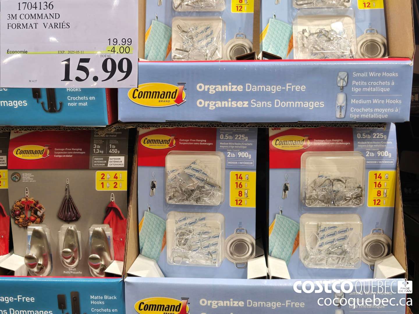 1704136 1704136 3M COMMAND FORMAT  ($4.00 INSTANT SAVINGS EXPIRES ON 2025-05-11) $15.99