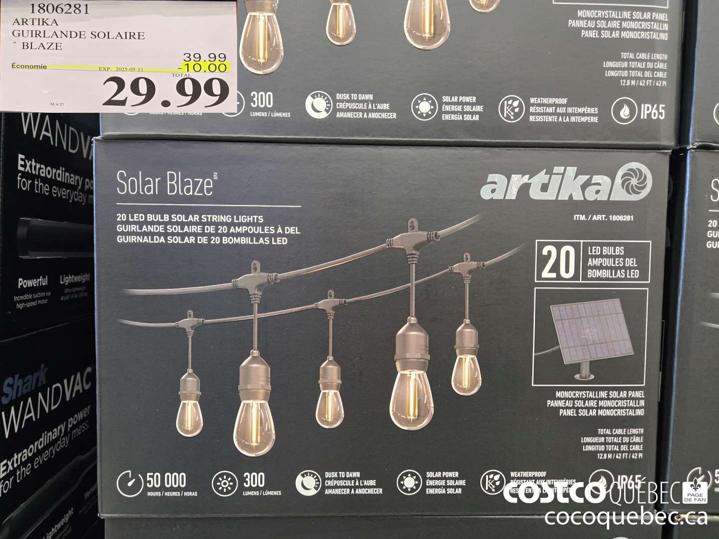 1806281 ARTIKA GUIRLANDE SOLAIRE * BLAZE  ($10.00 INSTANT SAVINGS EXPIRES ON 2025-05-11) $29.99