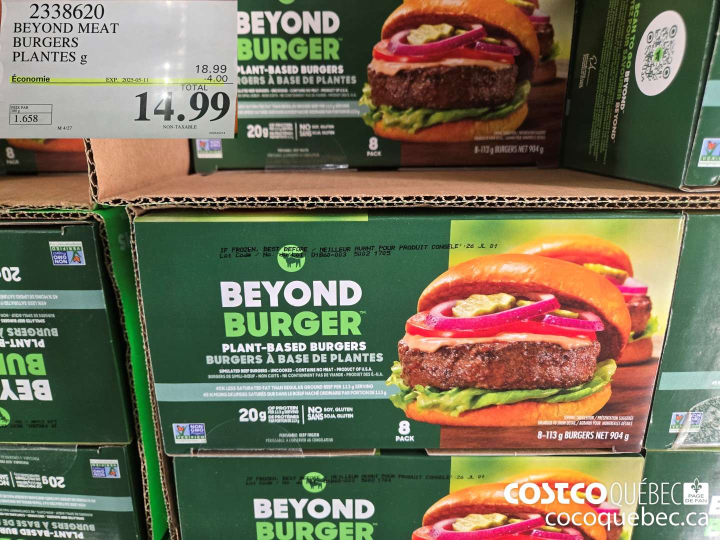 2338620 BEYOND MEAT BURGER  ($4.00 INSTANT SAVINGS EXPIRES ON 2025-05-11) $14.99