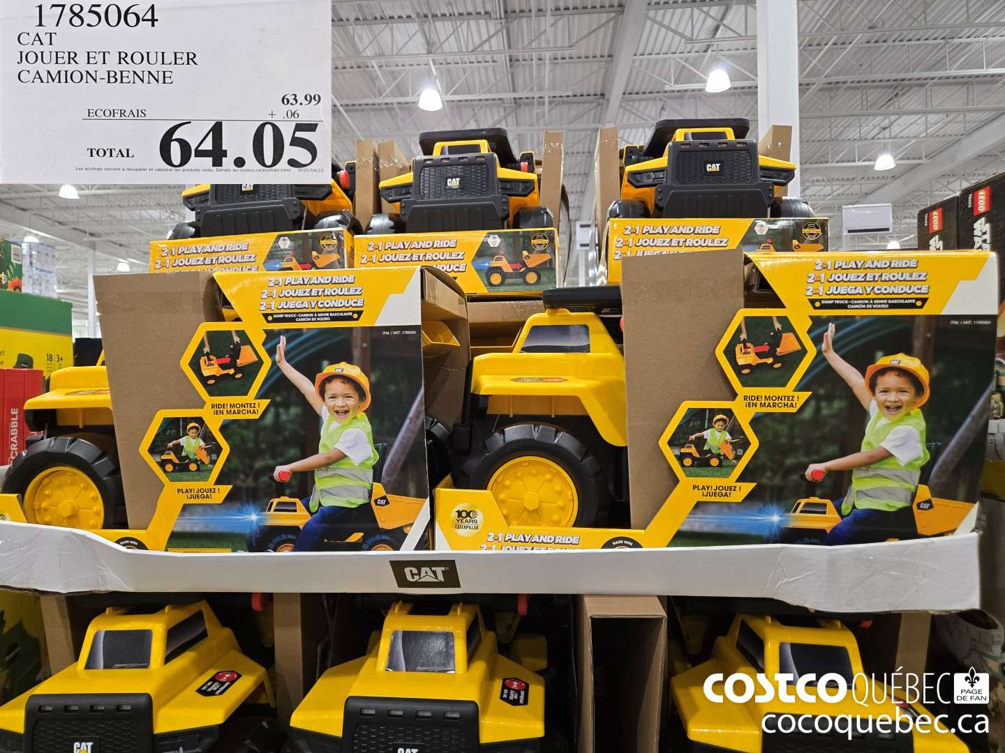 1785064 CAT JOUER ET ROULER CAMION-BENNE  $64.05