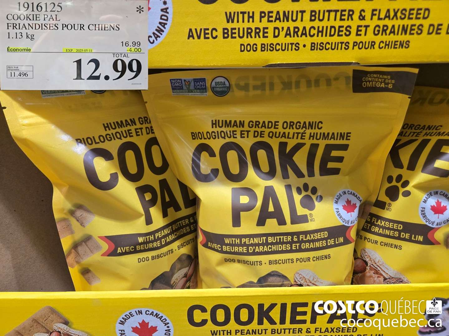 1916125 COOKIE PAL FRIANDISES POUR CHIENS 1.13 ke  ($4.00 INSTANT SAVINGS EXPIRES ON 2025-05-11) $12.99