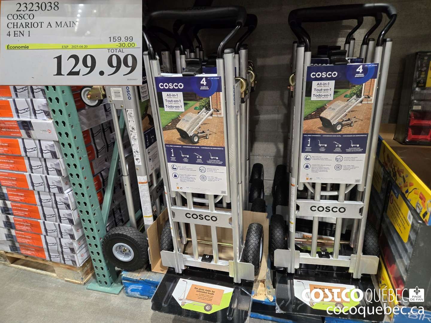 2323038 COSCO CHARIOT A MAIN 4 EN 1  ($30.00 INSTANT SAVINGS EXPIRES ON 2025-04-20) $129.99