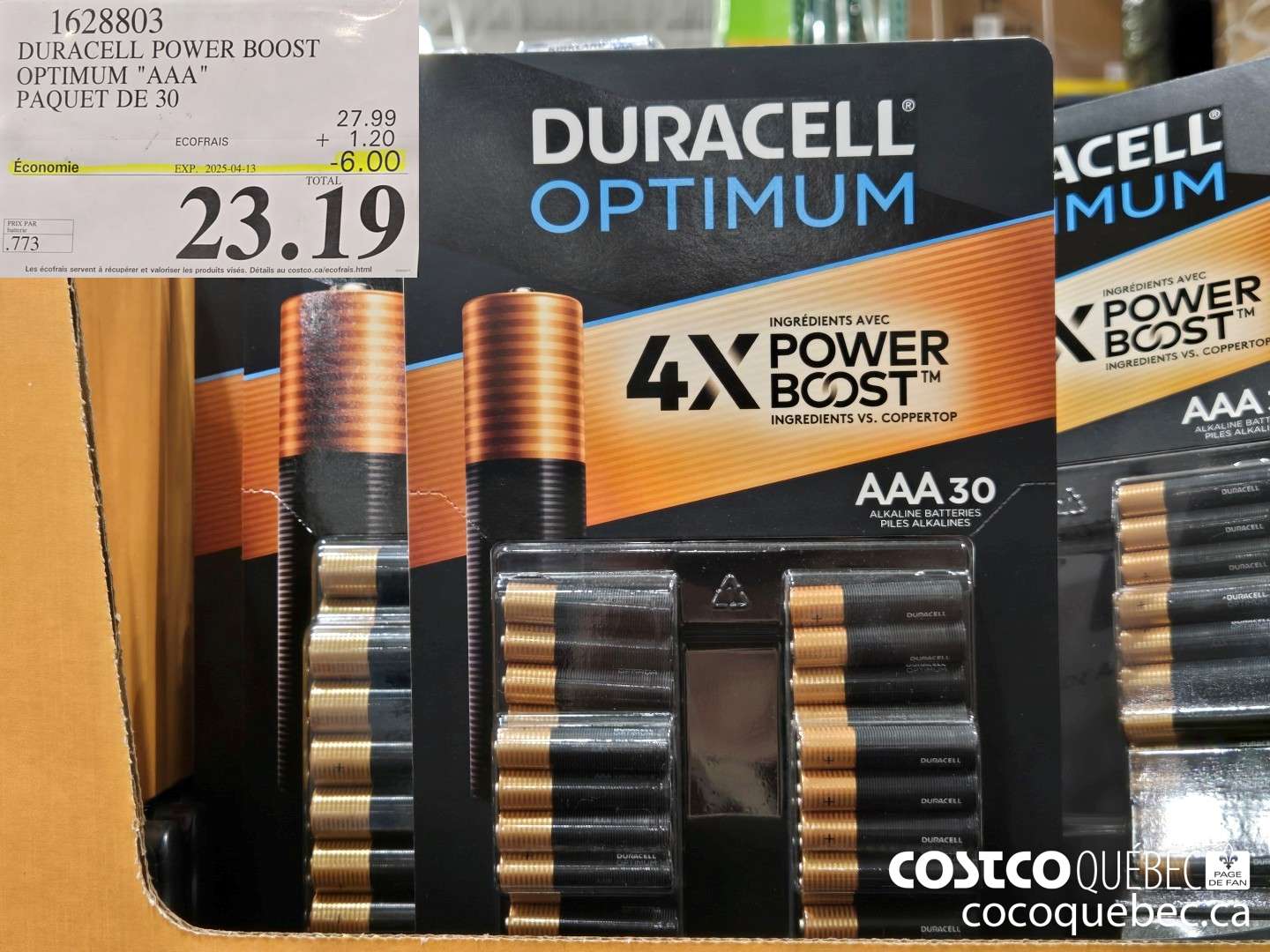 1628803 DURACELL POWER BOOST OPTIMUM 