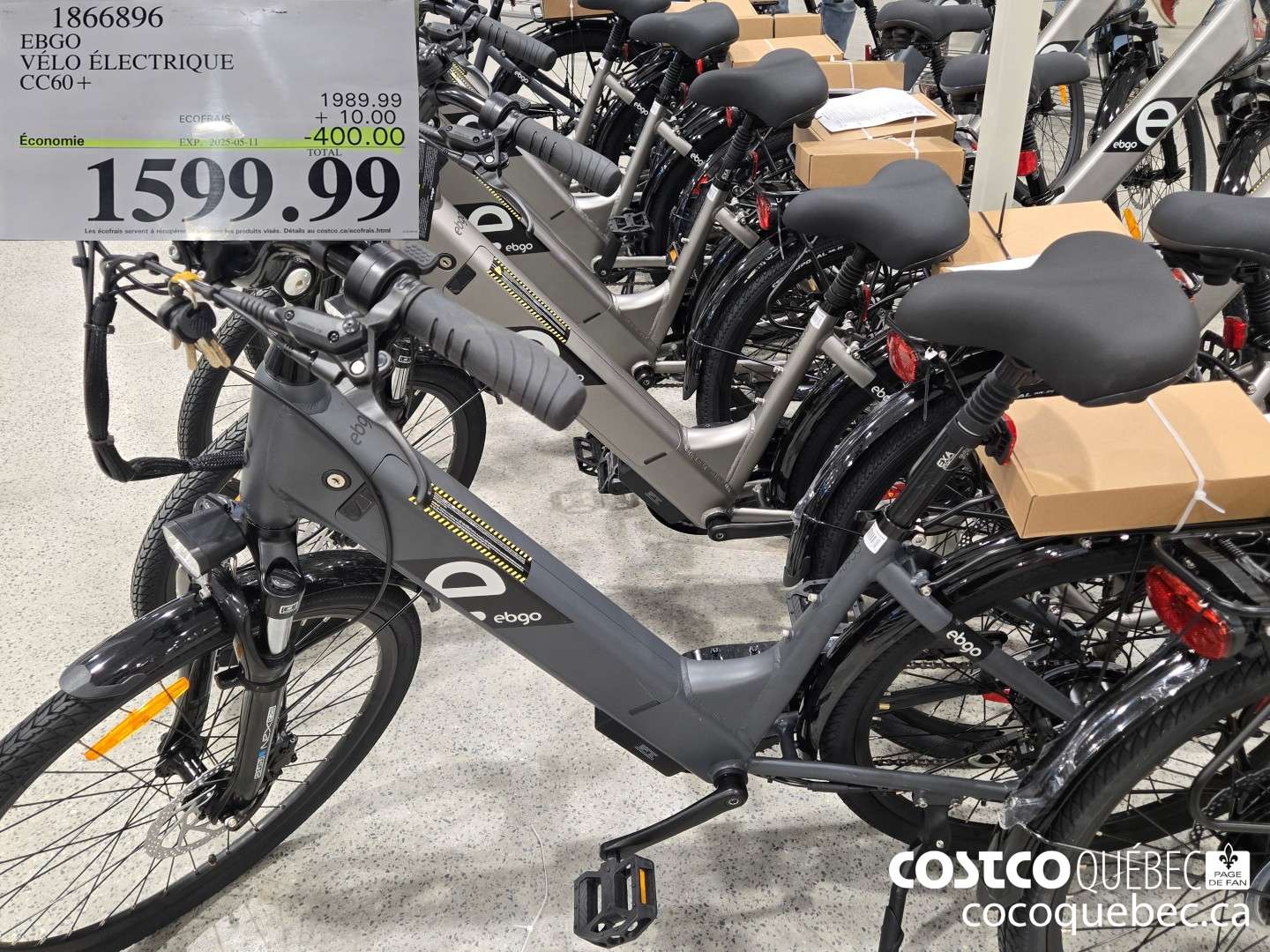 1866896 EBGO | VELO ELECTRIQUE CC60+  ($400.00 INSTANT SAVINGS EXPIRES ON 2025-05-11) $1599.99