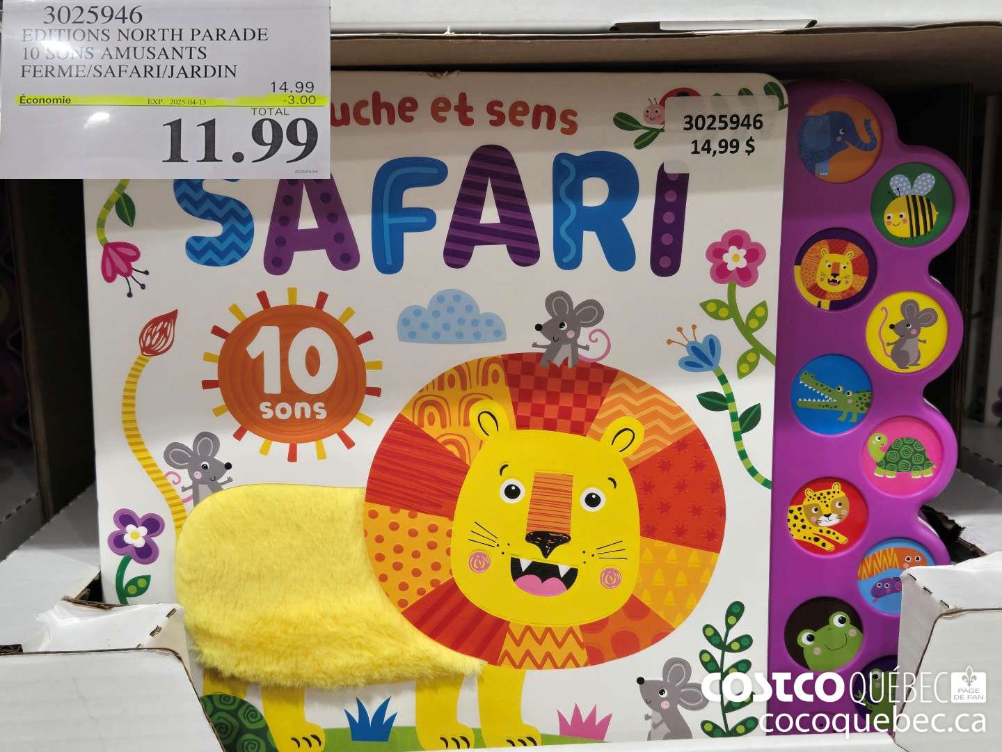 3025946 EDITIONS NORTH PARADE 10 SONS AMUSANTS FERME/SAFARI/JARDIN  $14.99