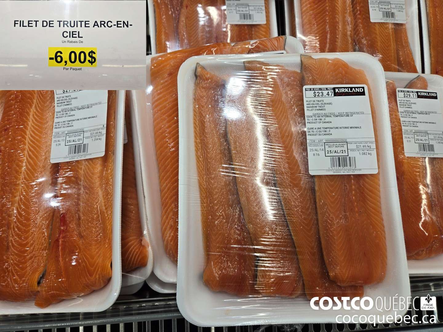 10930 FILET DE TRUITE ARC-EN-CIEL ($6.00 INSTANT SAVINGS)