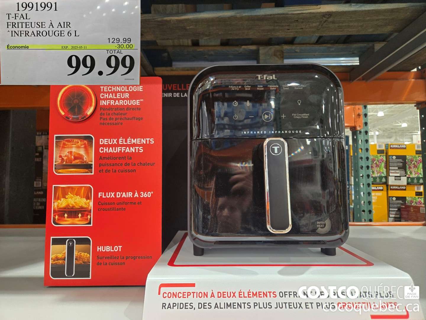 1991991 FRITEUSE A AIR INFRAROUGE 6 L 2025-05-11 ($30.00 INSTANT SAVINGS) $99.99