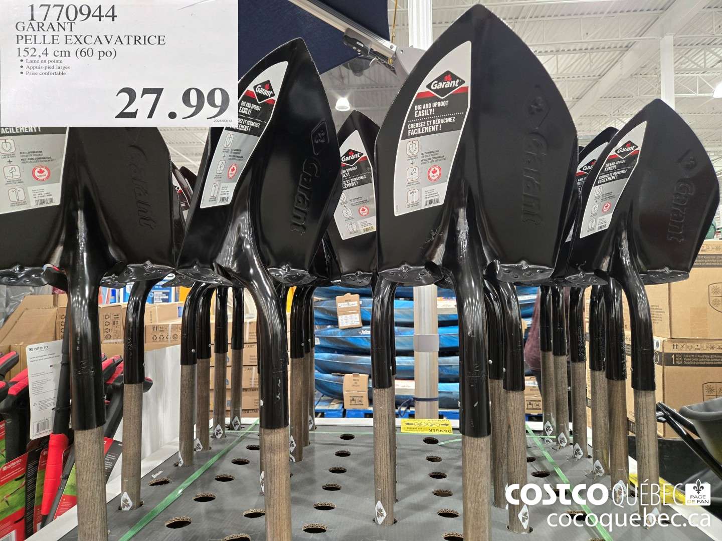 1770944 GARANT PELLE EXCAVATRICE 152.4 cm (60 po)  $27.99