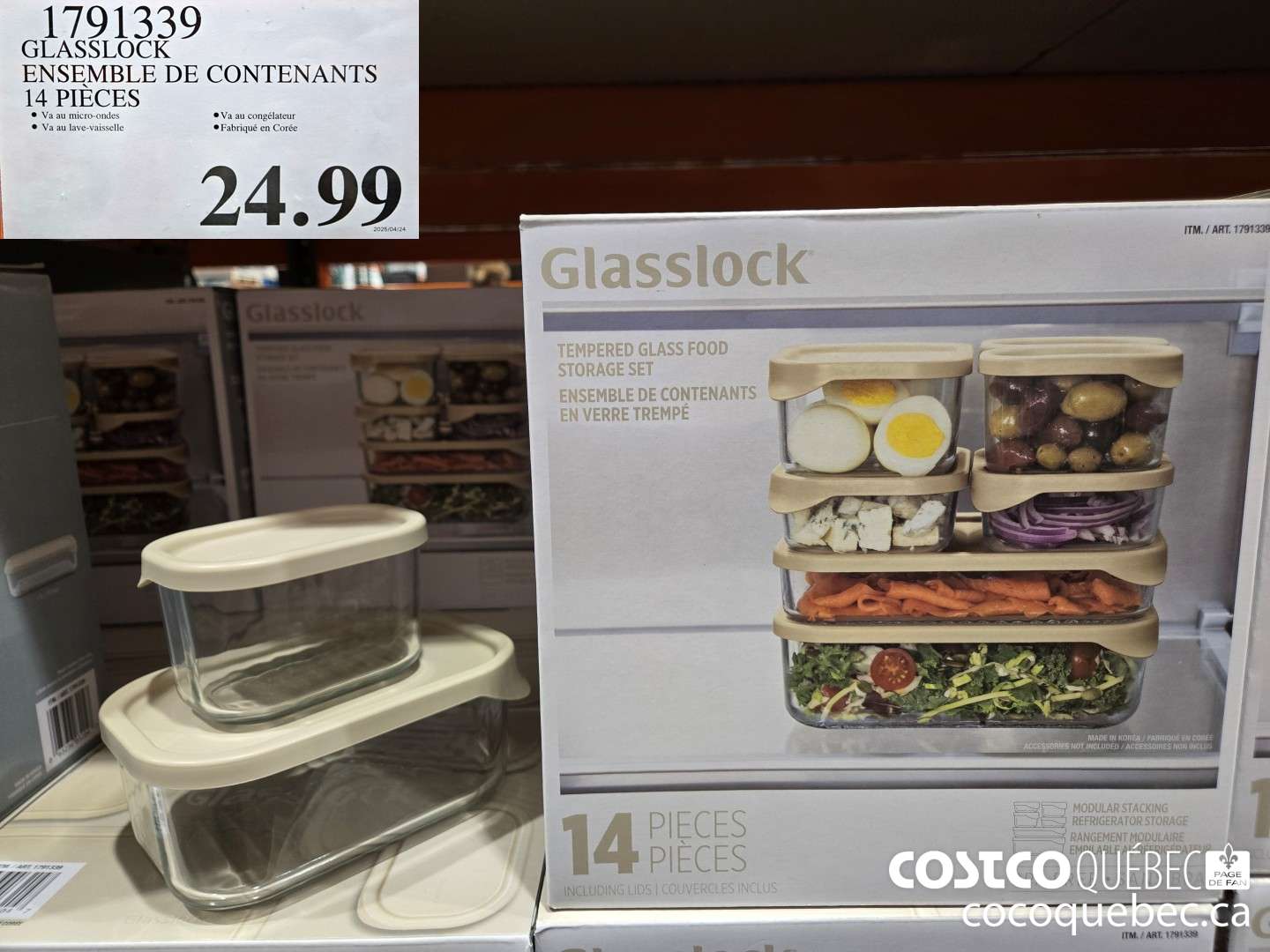 791339 GLASSLOCK ENSEMBLE DE CONTENANTS 14 PIECES  $24.99