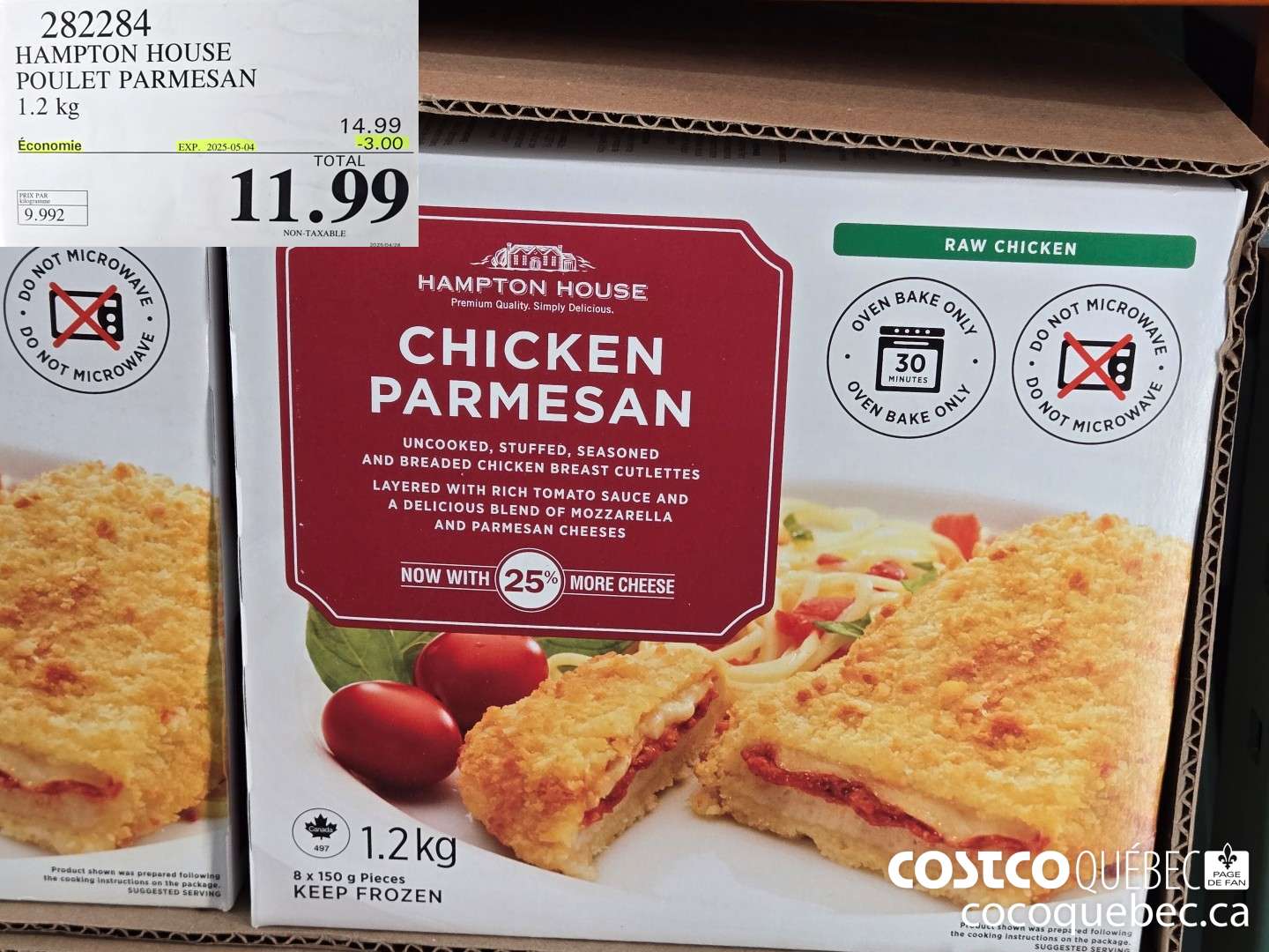 282284 HAMPTON HOUSE POULET PARMESAN  ($3.00 INSTANT SAVINGS EXPIRES ON 2025-05-04) $11.99