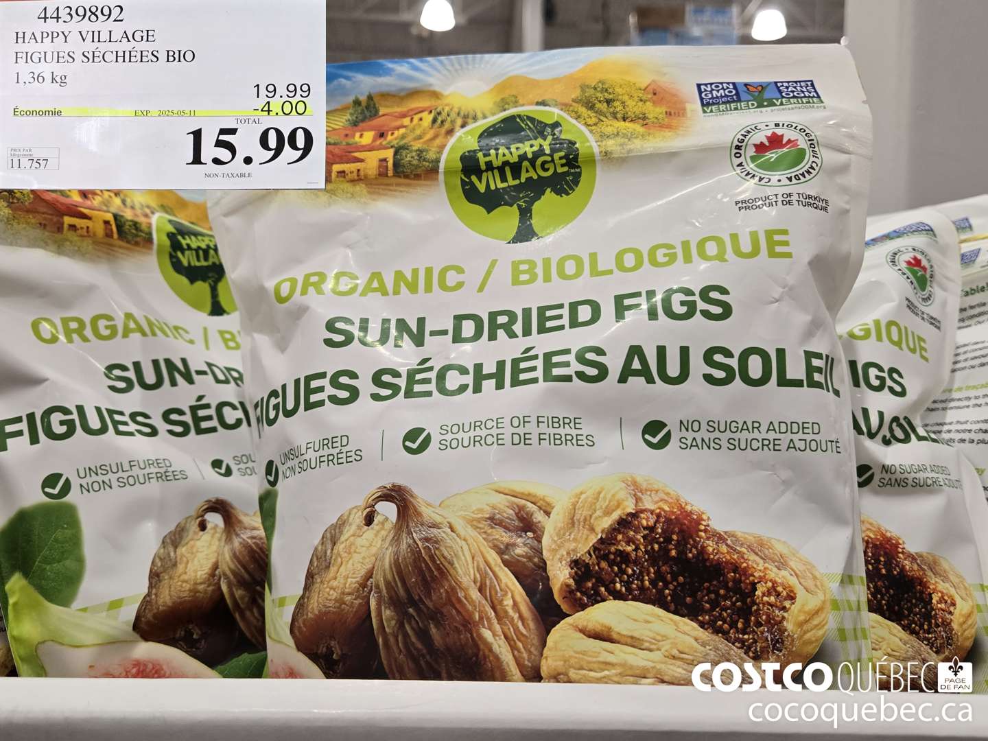 4439892 HAPPY VILLAGE FIGUES SECHEES BIO  ($4.00 INSTANT SAVINGS EXPIRES ON 2025-05-11) $15.99