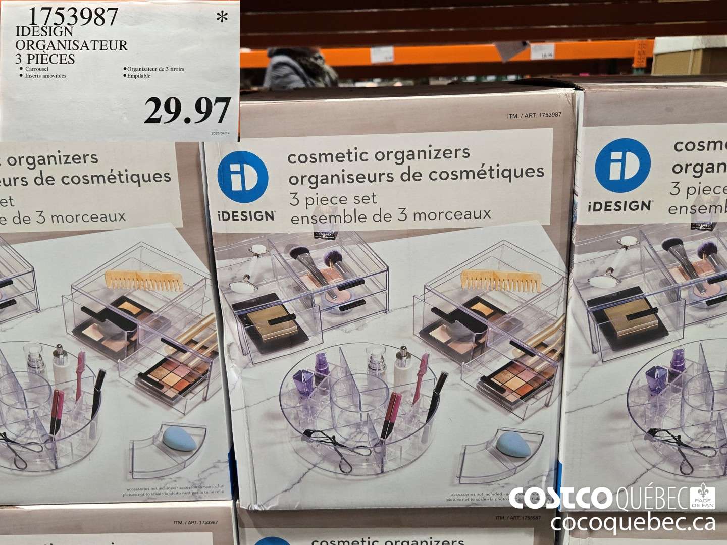 1753987 IDESIGN ORGANISATEUR 3 PIECES  $29.97