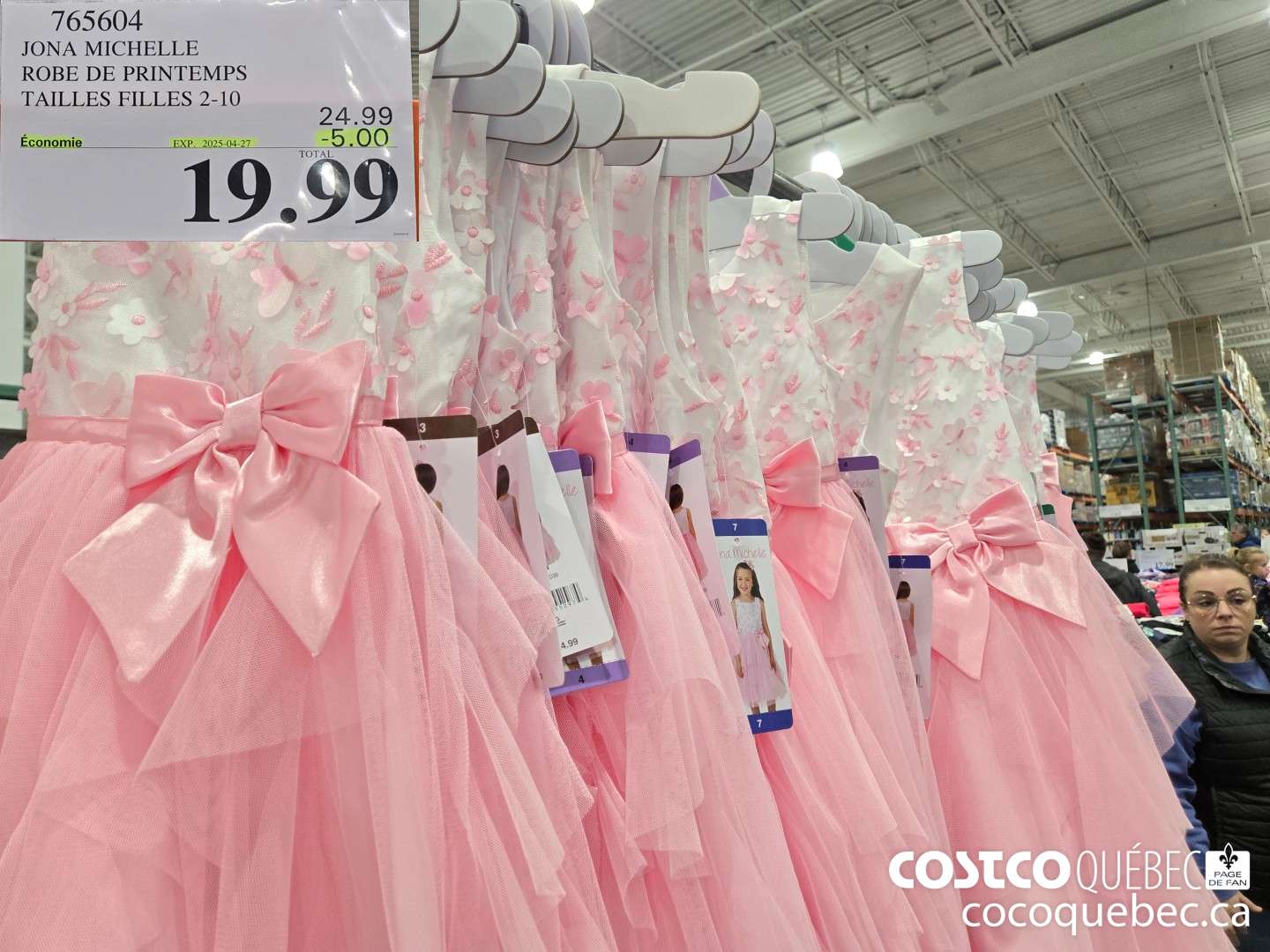 765604 JONA MICHELLE ROBE DE PRINTEMPS TAILLES FILLES 2-10  ($5.00 INSTANT SAVINGS EXPIRES ON 2025-04-27) $19.99