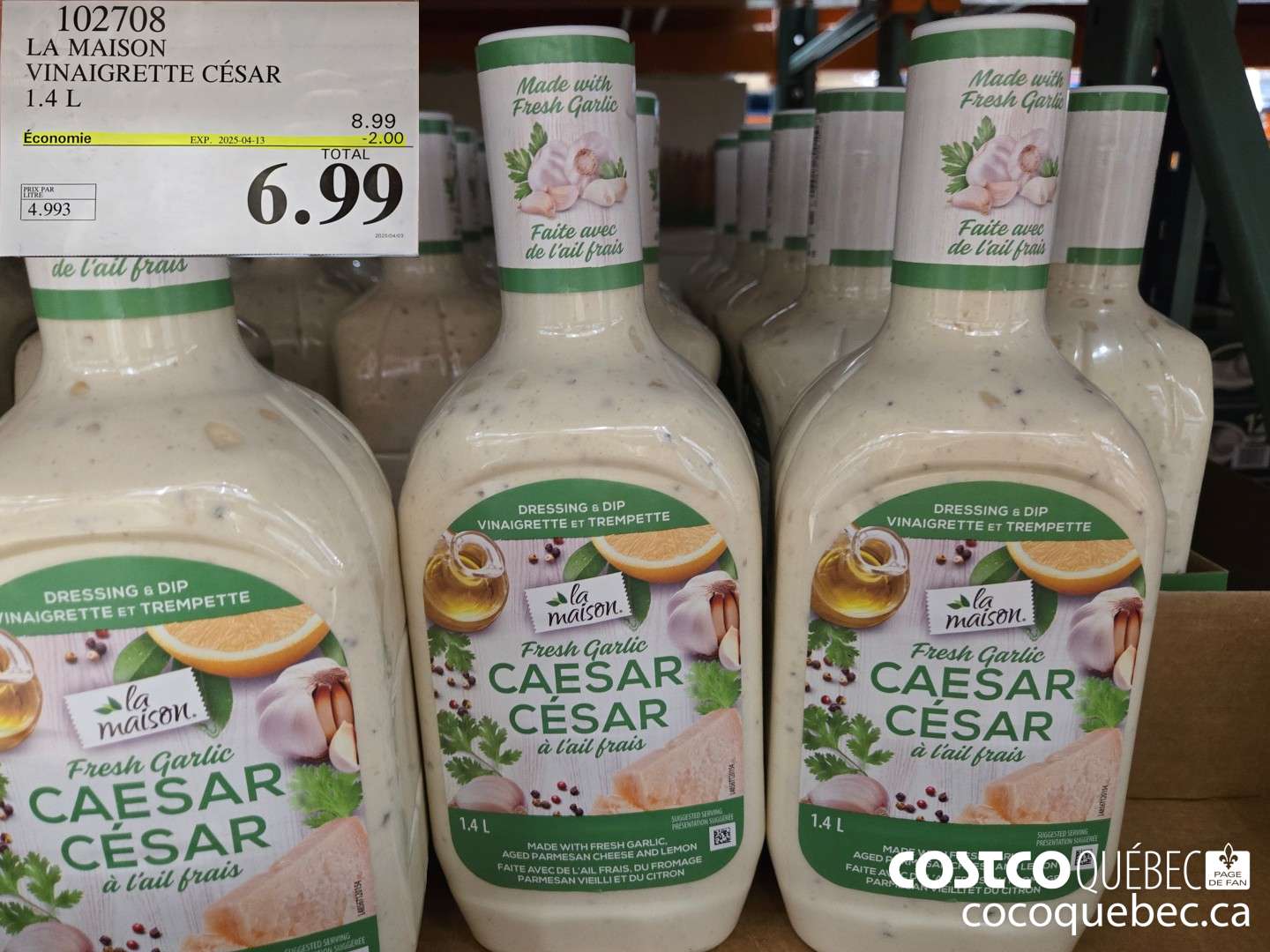 102708 LA MAISON VINAIGRETTE CESAR  ($2.00 INSTANT SAVINGS EXPIRES ON 2025-04-13) $6.99