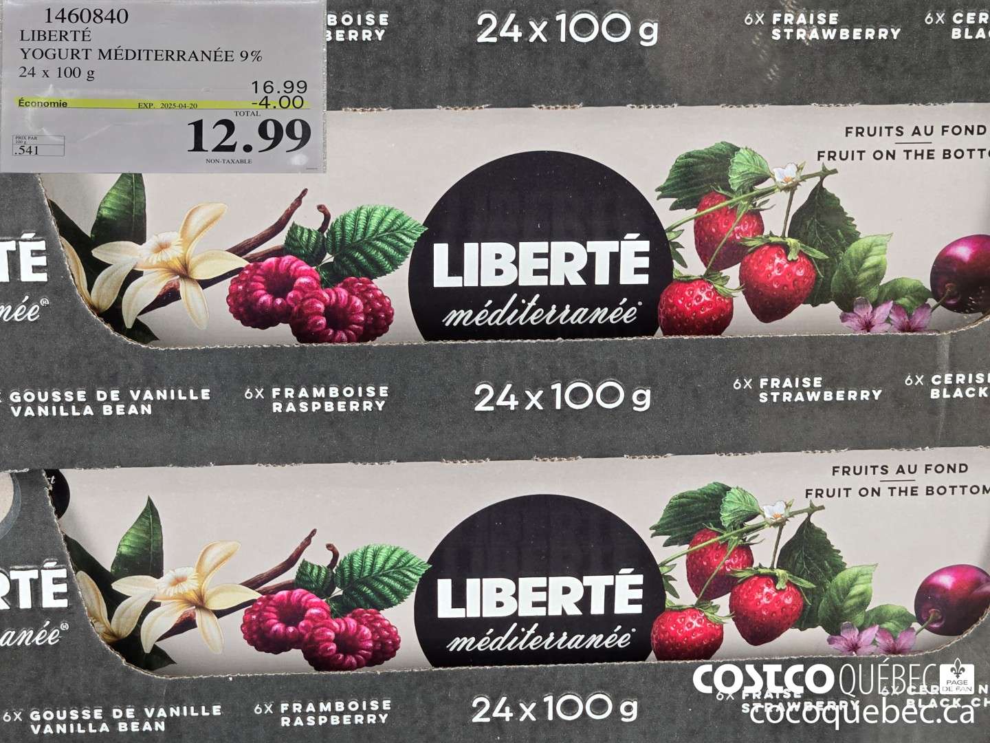 1460840 LIBERTE YOGURT MEDITERRANEE 9% ($4.00 INSTANT SAVINGS EXPIRES ON 2025-04-20) $12.99