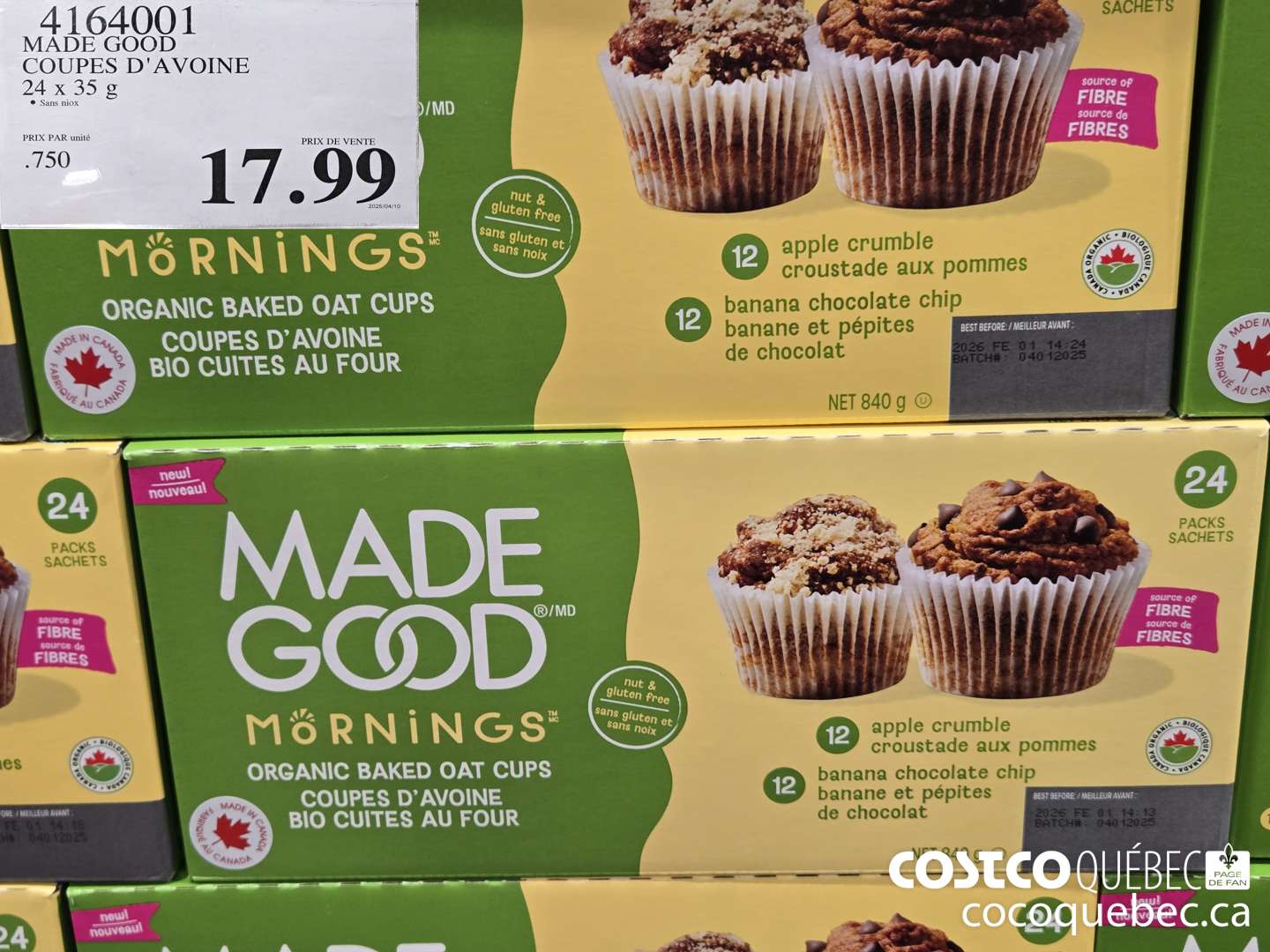 4164001 MADE GOOD COUPES D'AVOINE  $17.99