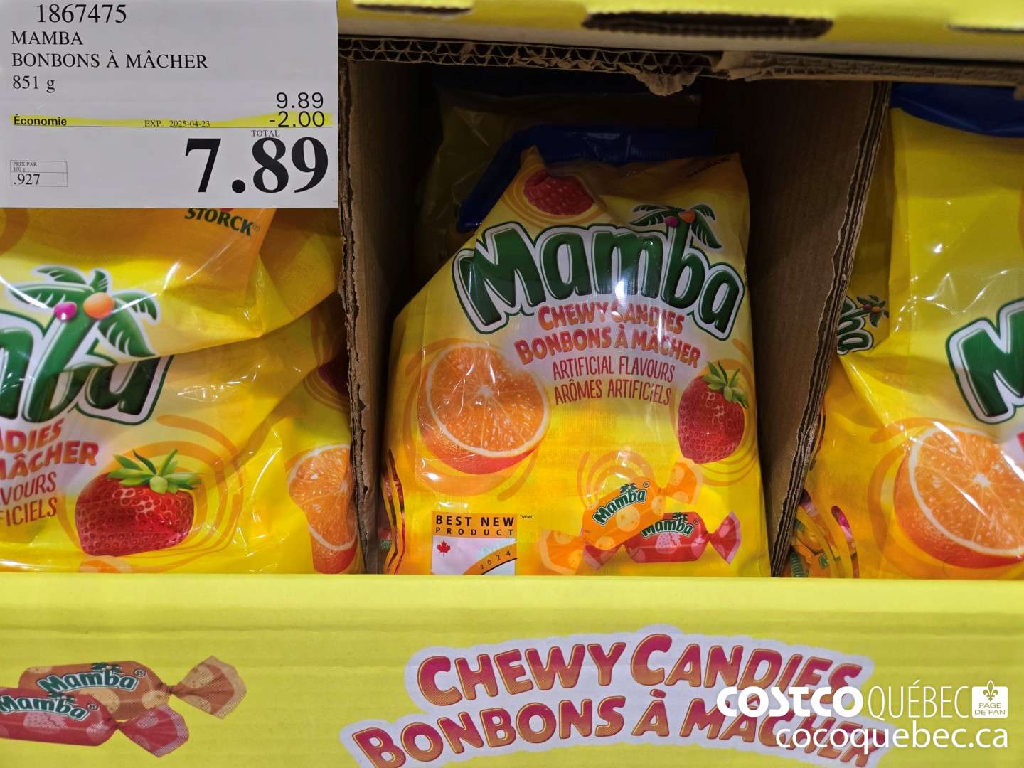 1867475 MAMBA BONBONS A MACHER 851 g  ($2.00 INSTANT SAVINGS EXPIRES ON 2025-04-23) $7.89