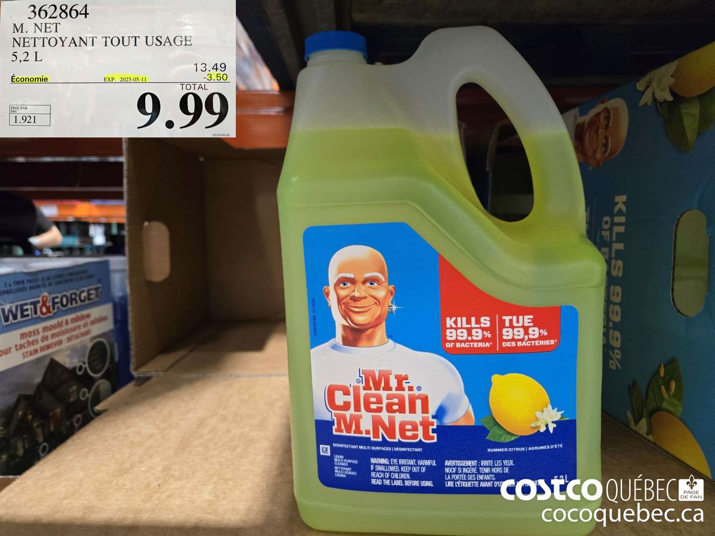 362864 M. NET TOUT USAGE ($3.50 INSTANT SAVINGS EXPIRES ON 2025-05-11) $9.99