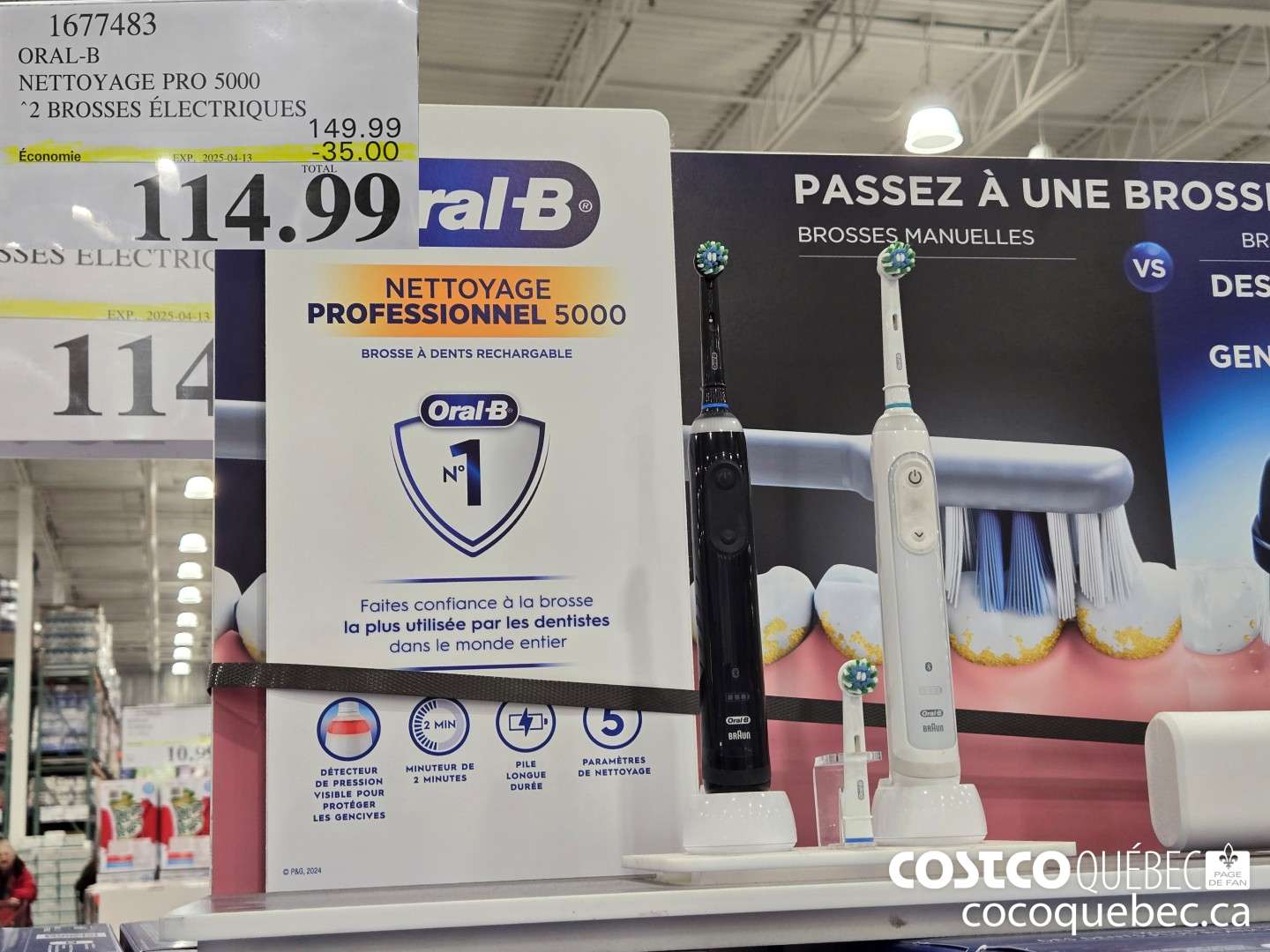 1677483 NEI TOYAGE PRO 5000 2 BROSSES ELECTRIQUES, ($35.00 INSTANT SAVINGS EXPIRES ON 2025-04-13) $114.99