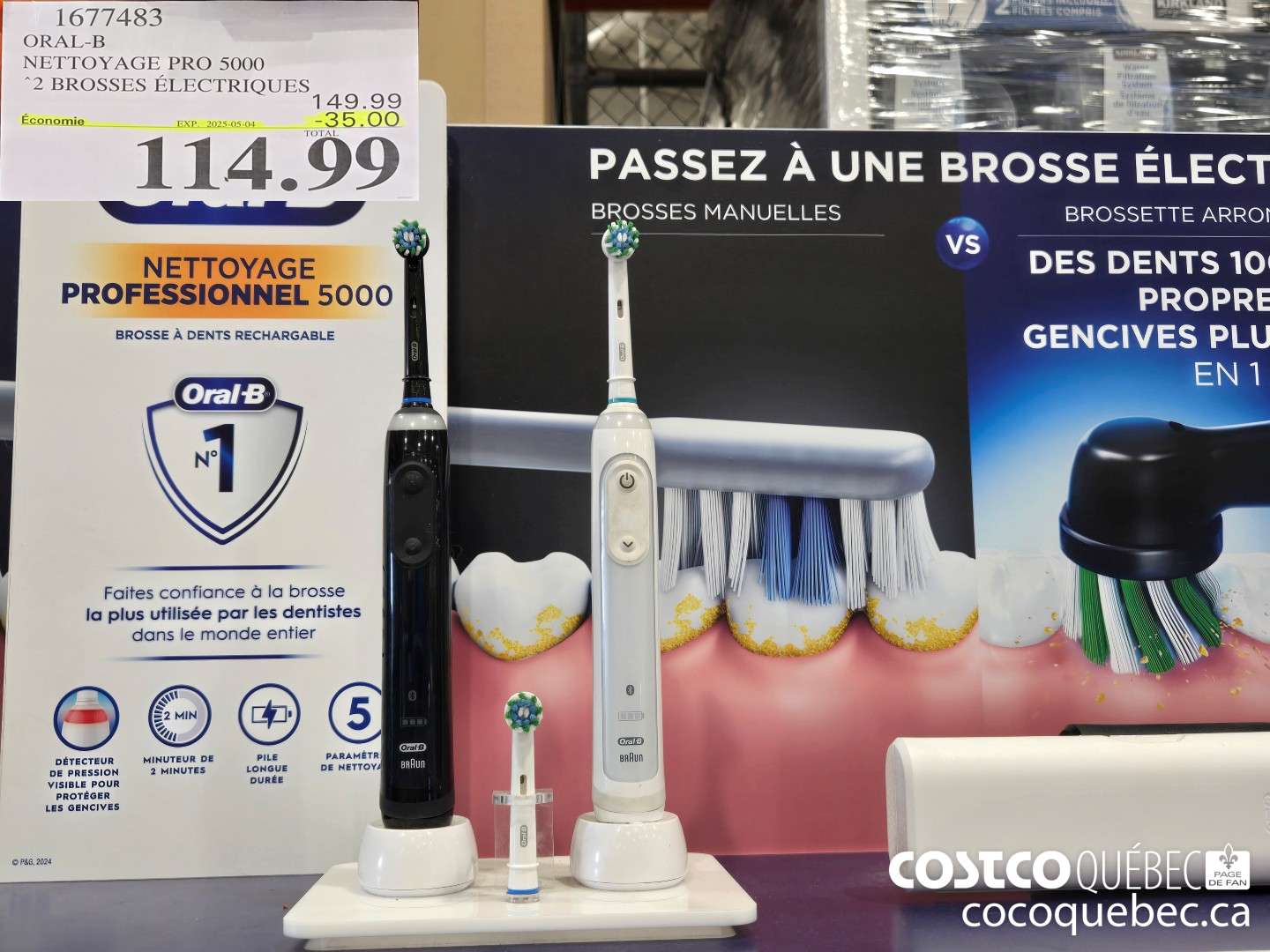 1677483 NEI TOYAGE PRO 5000 2 BROSSES ELECTRIQUES, ($35.00 INSTANT SAVINGS EXPIRES ON 2025-05-04) $114.99