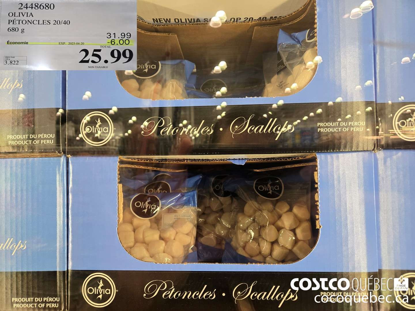 2448680 OLIVIA PETONCLES 20/40 680 g  ($6.00 INSTANT SAVINGS) $25.99