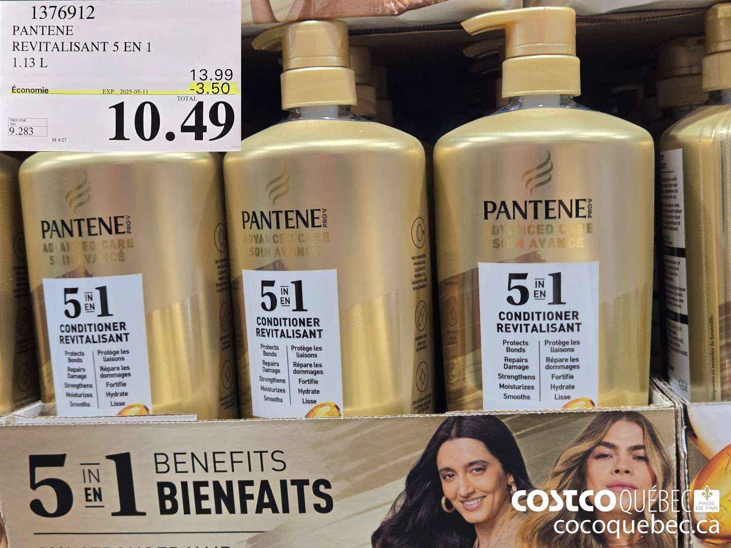 1376912 PANTENE REVITALISANT 5 EN 1 3.50 OFF'  (EXPIRES ON 2025-05-11) $10.49