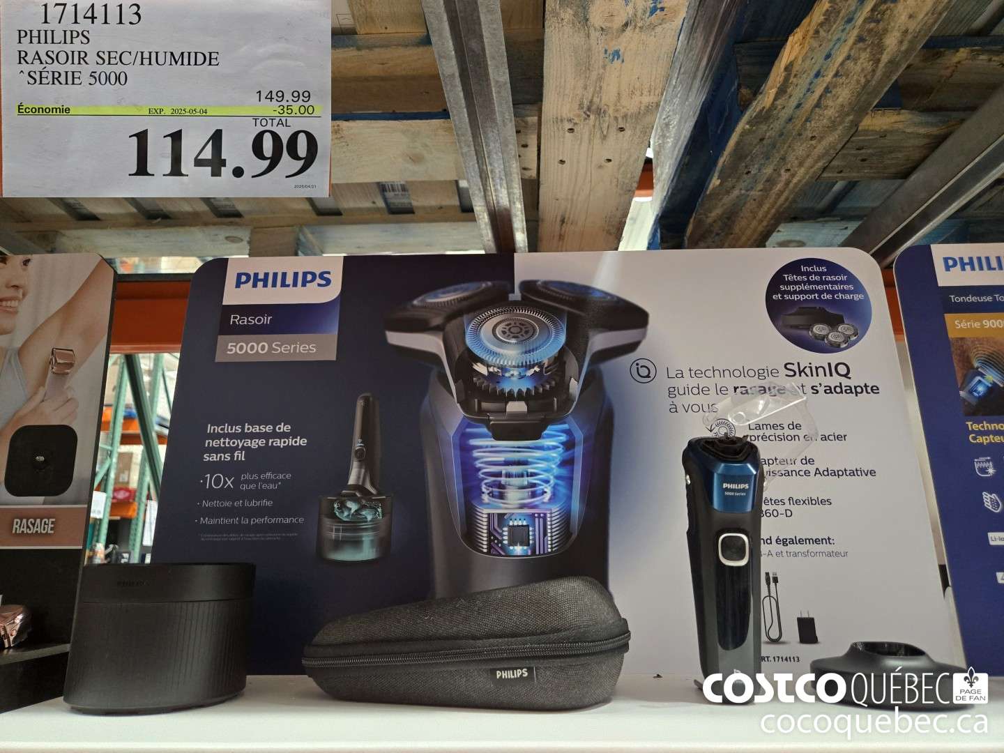 1714113 PHILIPS RASOIR SEC/HUMIDE SERIE 5000 ($35.00 INSTANT SAVINGS EXPIRES ON 2025-05-04) $114.99