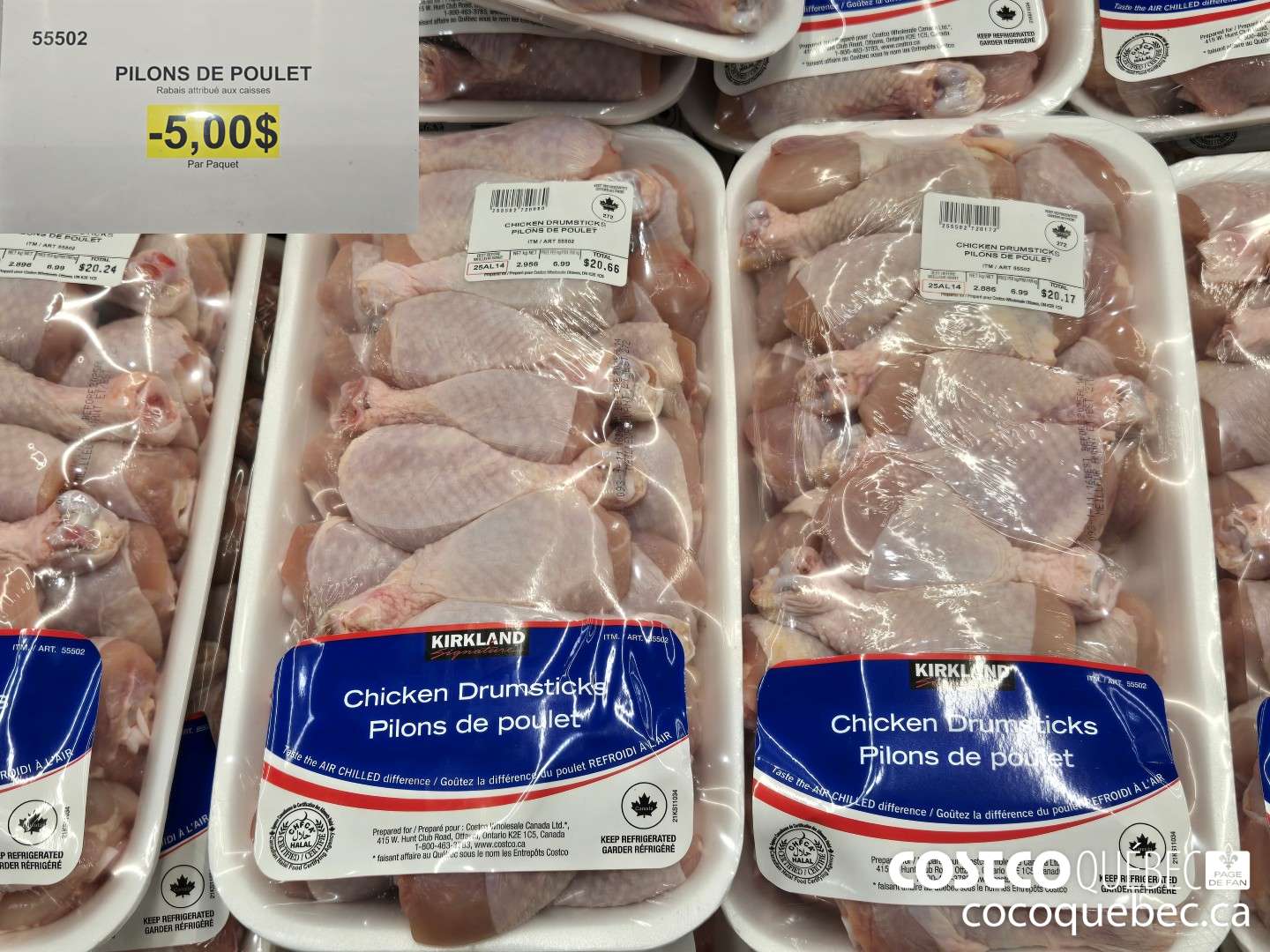55502 PILONS DE POULET  ($5.00 INSTANT SAVINGS)
