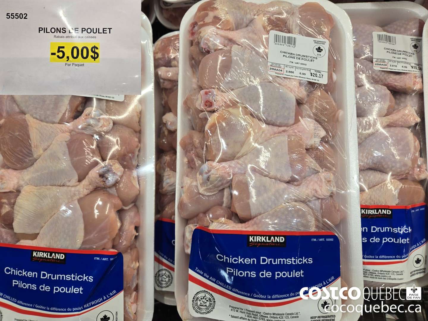 55502 PILONS DE POULET  ($5.00 INSTANT SAVINGS)