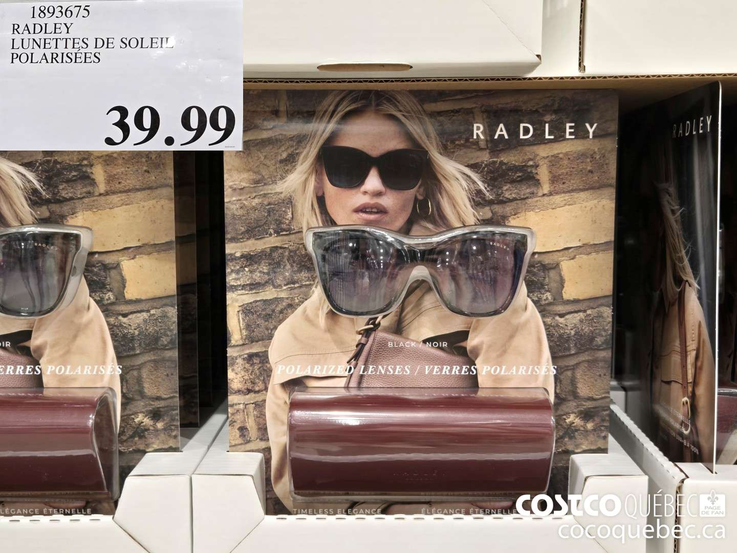 1893675 RADLEY LUNETTES DE SOLEIL POLARISEES  $39.99