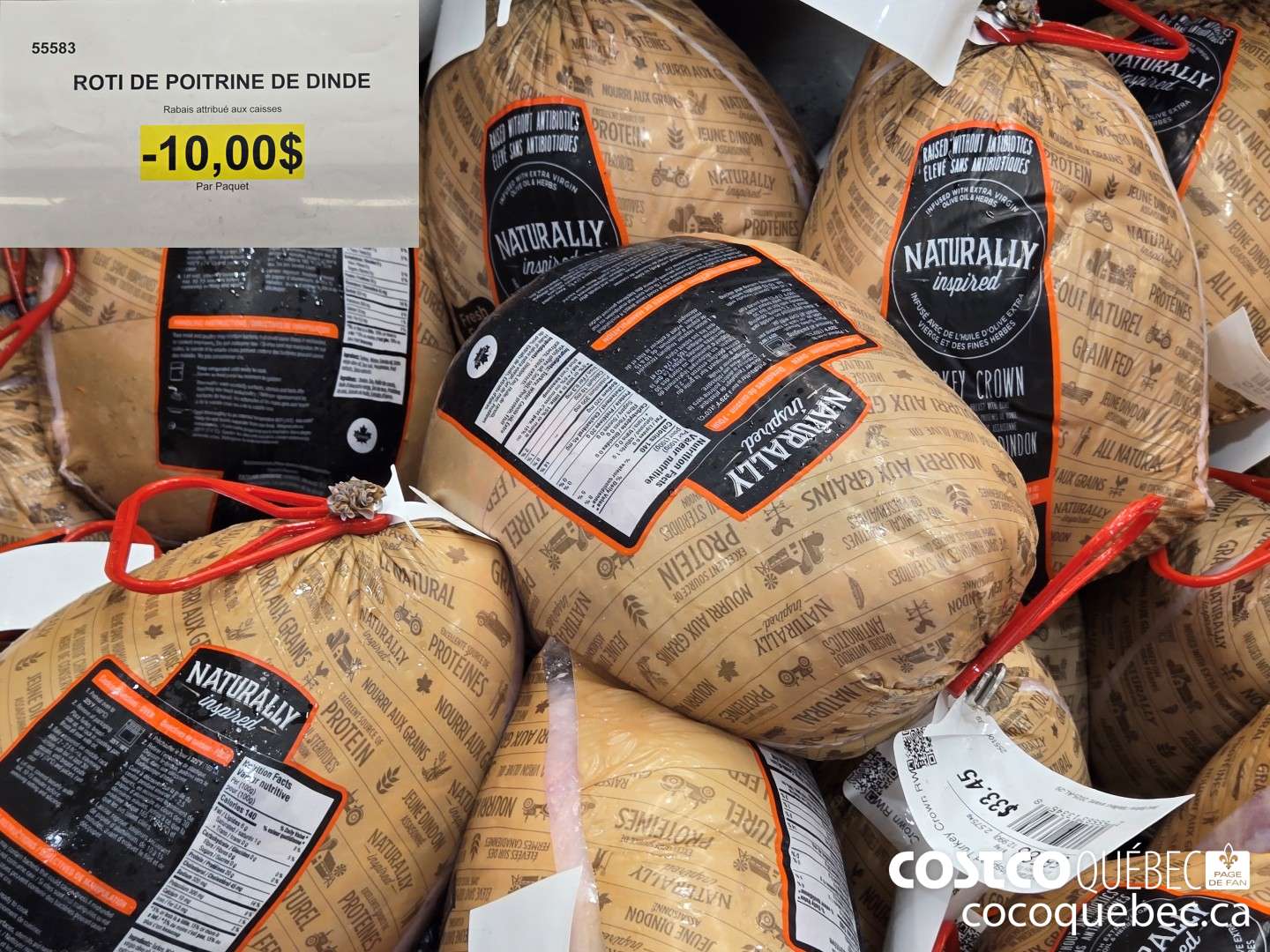 95583 ROTI DE POITRINE DE DINDE  ($10.00 INSTANT SAVINGS)