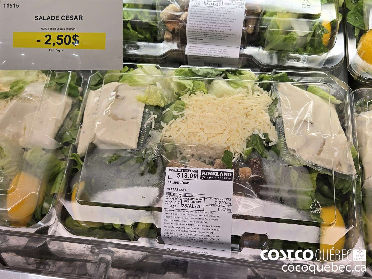 11515 SALADE CESAR  ($2.50 INSTANT SAVINGS)